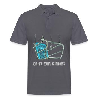 Kirmes Carrousel Aller à la foire - Polo Homme - charbon - Devant - Nico (186cm)