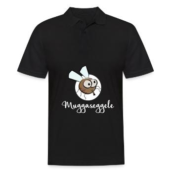 Swabian Muggaseggele Schwabischer dialect - Men's Polo Shirt - black - Front - Kai (181cm)