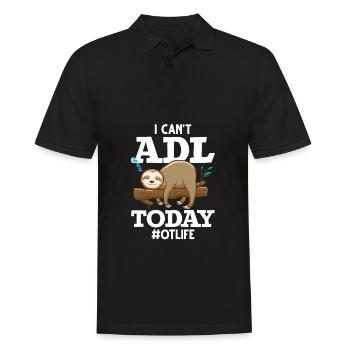 Le thérapeute de l’emploi ADL - Polo Homme - noir - Devant - Kai (181cm)