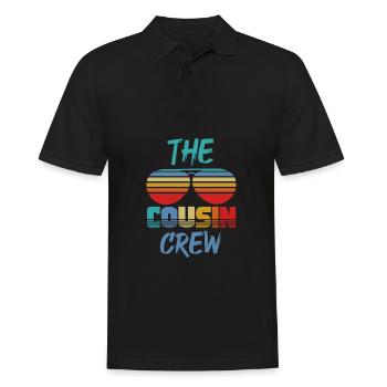 Boy Cousin Crew Papa Mama Kids Celebration Cousin - Men's Polo Shirt - black - Front - Kai (181cm)