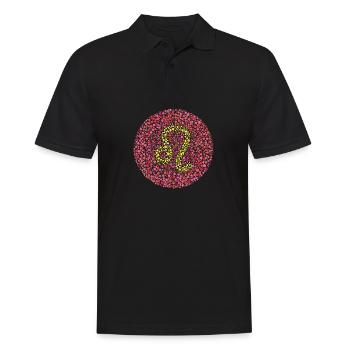 Leo Eye Test Zodiac Symbol - Men's Polo Shirt - black - Front - Kai (181cm)