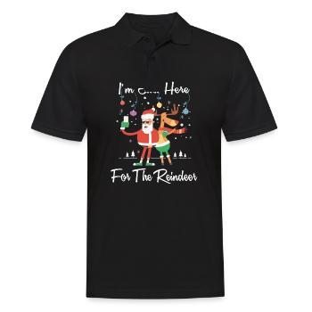 Santa et Rudolph Noël Noël Noël - Polo Homme - noir - Devant - Kai (181cm)