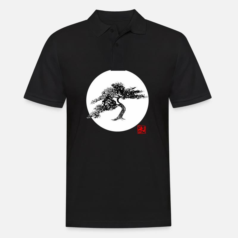 Bonsai - Männer Poloshirt - Schwarz