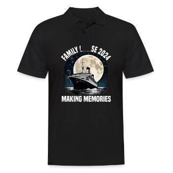 Family Cruise 2024 Cruise Ship Vacation Group - Men's Polo Shirt - black - Front - Kai (181cm)