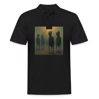 Scary Horror Surrealizm - Men's Polo Shirt - black - Front - Kai (181cm)