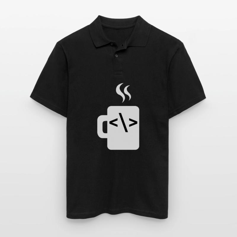 JavaScript-Codesoftware-Entwickler Kaffee Java Männer Poloshirt