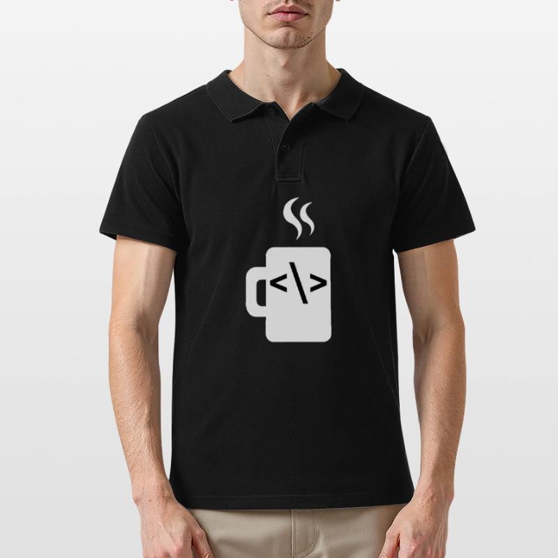 JavaScript-Codesoftware-Entwickler Kaffee Java Männer Poloshirt