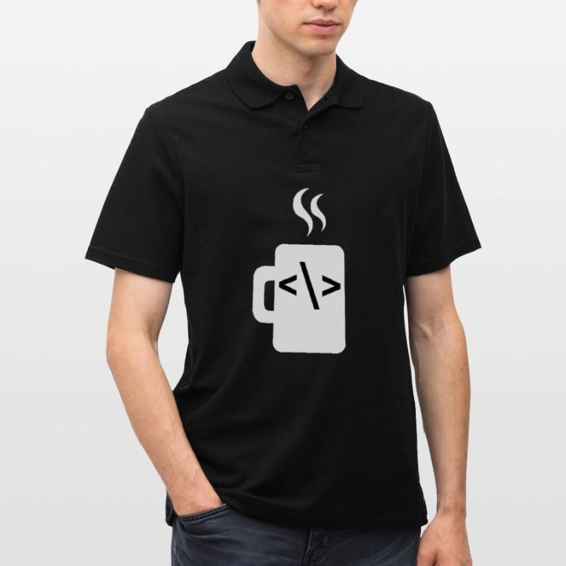 JavaScript-Codesoftware-Entwickler Kaffee Java Männer Poloshirt
