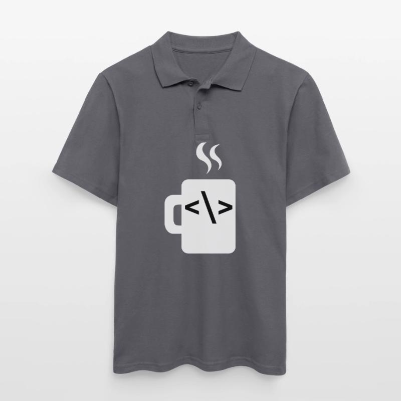 JavaScript-Codesoftware-Entwickler Kaffee Java Männer Poloshirt