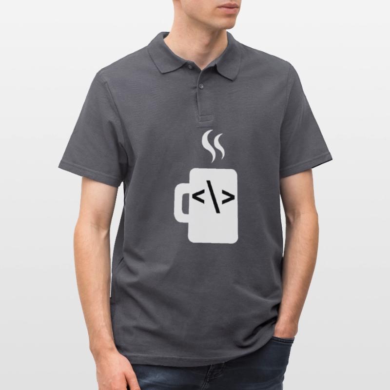 JavaScript-Codesoftware-Entwickler Kaffee Java Männer Poloshirt