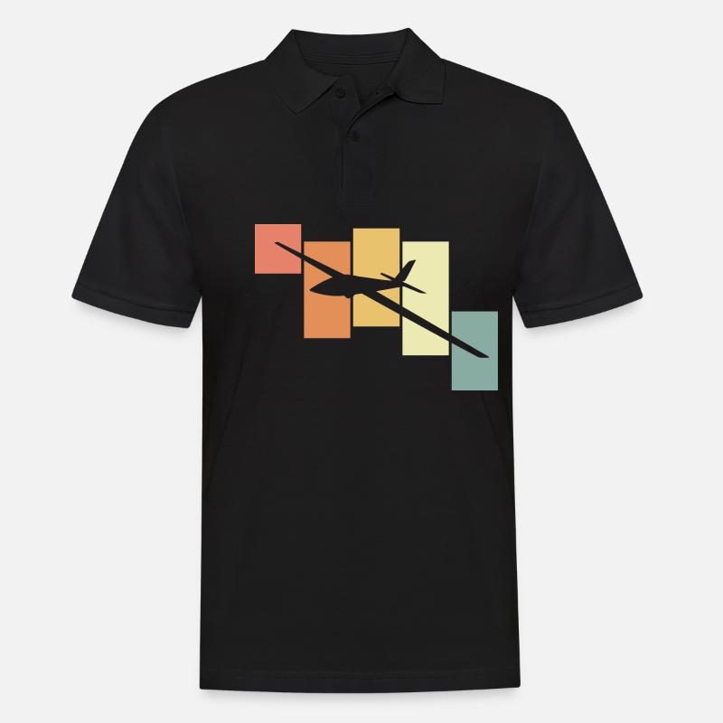 Modellflug - Männer Poloshirt - Schwarz