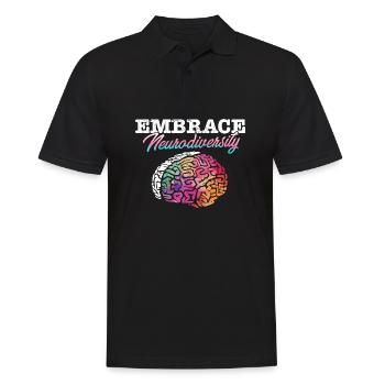 Autism Awareness I ADHD I ASD I Embrace - Men's Polo Shirt - black - Front - Kai (181cm)