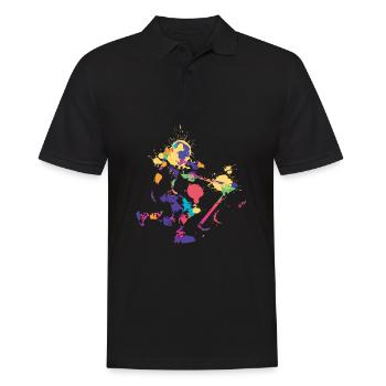 Music Box Facility Party Festival Accessories Outfit - Men's Polo Shirt - black - Front - Kai (181cm)