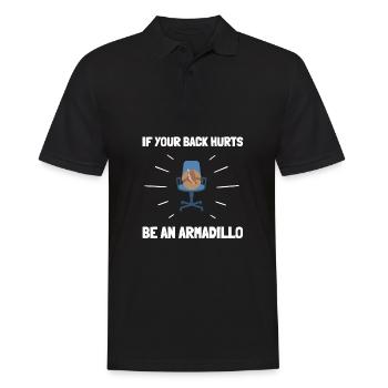 Armadillo Turtle Rat Wildlife Animal Biologist - Männer Poloshirt - Schwarz - Vorne - Kai (181cm)