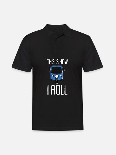 Tuk Tuk Rickshaw Italian Scooter Transporter - Herre poloshirt - sort