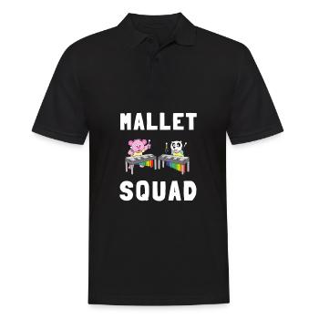 Vibraphone Mom Marimba Ninja And Mallet - Männer Poloshirt - Schwarz - Vorne - Kai (181cm)