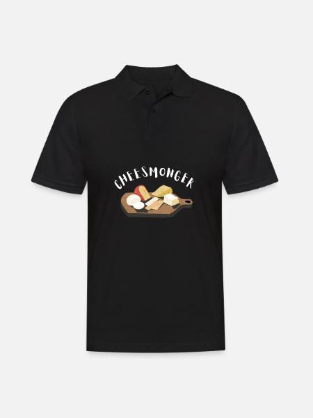 Cheesemonger Cheese Maker Gouda Lover - Männer Poloshirt - Schwarz