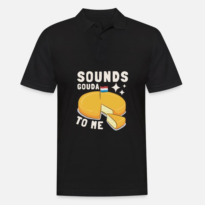 Cheesemonger Cheese Maker Gouda Lover - Männer Poloshirt - Schwarz