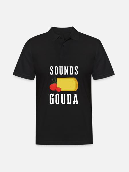 Fromager Fromager Gouda Lover - Polo Homme - noir