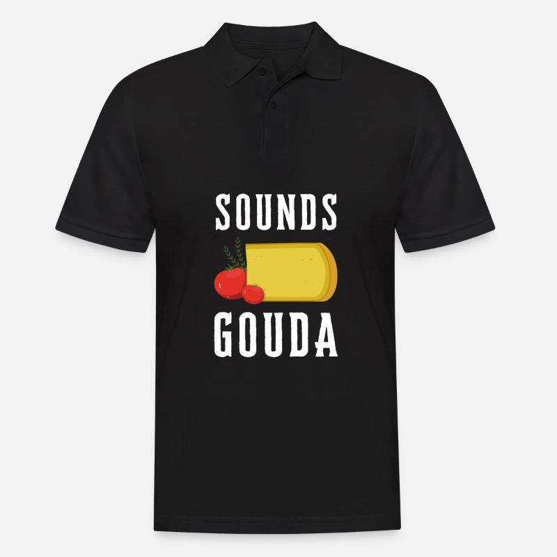 Cheesemonger Cheese Maker Gouda Lover - Männer Poloshirt - Schwarz