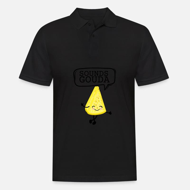 Cheesemonger Cheese Maker Gouda Lover - Männer Poloshirt - Schwarz