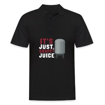 Organic Grape Juice Bottles - Männer Poloshirt - Schwarz - Vorne - Kai (181cm)