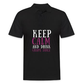 Organic Grape Juice Bottles - Männer Poloshirt - Schwarz - Vorne - Kai (181cm)