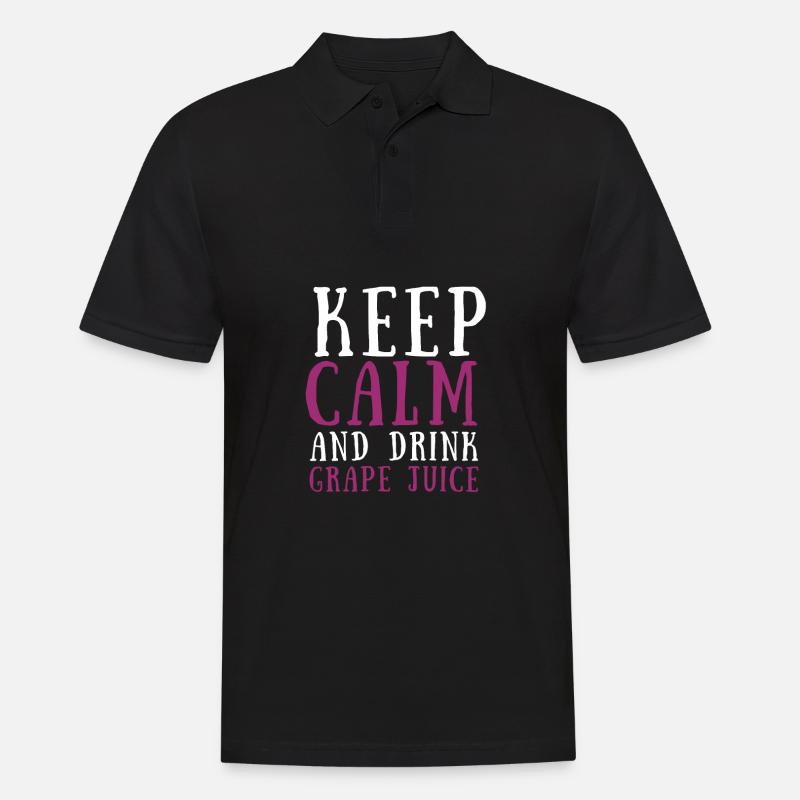 Organic Grape Juice Bottles - Männer Poloshirt - Schwarz