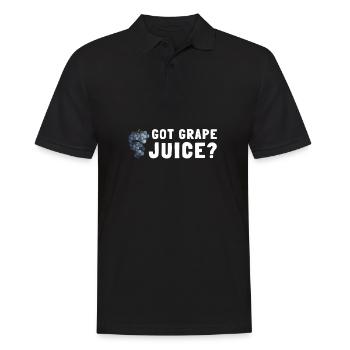 Organic Grape Juice Bottles - Männer Poloshirt - Schwarz - Vorne - Kai (181cm)
