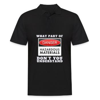 Uranium Fission Nuclear Engineering Theme - Männer Poloshirt - Schwarz - Vorne - Kai (181cm)