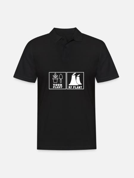 Uranium Fission Nuclear Engineering Theme - Men's Polo Shirt - black