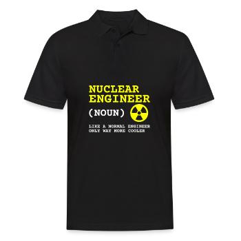 Uranium Fission Nuclear Engineering Theme - Männer Poloshirt - Schwarz - Vorne - Kai (181cm)