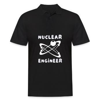 Uranium Fission Nuclear Engineering Theme - Männer Poloshirt - Schwarz - Vorne - Kai (181cm)