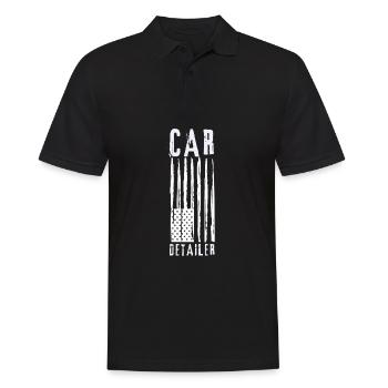 Mobile Car Polisher Waxer Interior Car Detailer - Männer Poloshirt - Schwarz - Vorne - Kai (181cm)