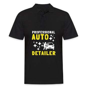 Mobile Car Polisher Waxer Interior Car Detailer - Männer Poloshirt - Schwarz - Vorne - Kai (181cm)