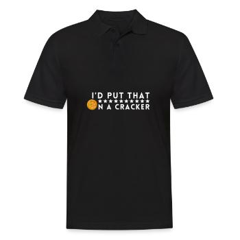 Rosemary Crab Cracker And Flatbread Salty Cracker - Men's Polo Shirt - black - Front - Kai (181cm)