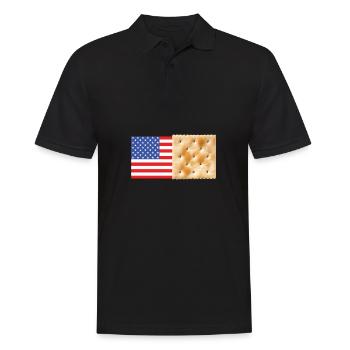 Rosemary Crab Cracker And Flatbread Salty Cracker - Men's Polo Shirt - black - Front - Kai (181cm)