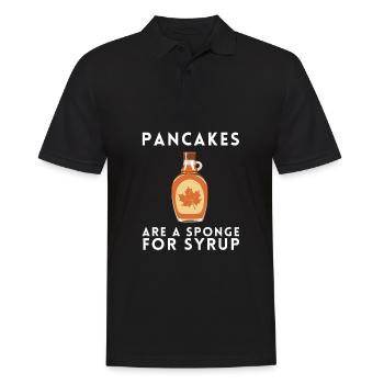 Syrup For Pancakes Flipping Flapjack Breakfast - Men's Polo Shirt - black - Front - Kai (181cm)