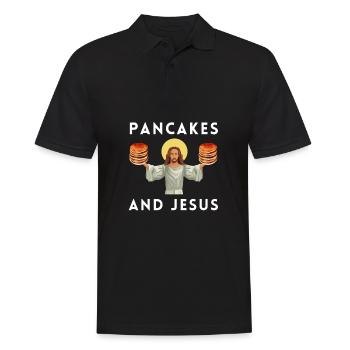 Syrup For Pancakes Flipping Flapjack Breakfast - Men's Polo Shirt - black - Front - Kai (181cm)