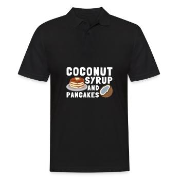 Syrup For Pancakes Flipping Flapjack Breakfast - Men's Polo Shirt - black - Front - Kai (181cm)