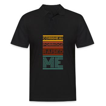 Cereal Grits Kasha Upma Rice And Morning Cornmeal - Men's Polo Shirt - black - Front - Kai (181cm)