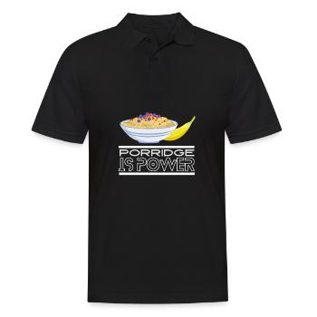 Cereal Grits Kasha Upma Rice And Morning Cornmeal - Men's Polo Shirt - black - Front - Kai (181cm)