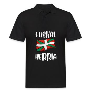 Euskal Presoak Euskal Herria Basque Country - Männer Poloshirt - Schwarz - Vorne - Kai (181cm)