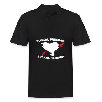 Euskal Presoak Euskal Herria Basque Country - Männer Poloshirt - Schwarz - Vorne - Kai (181cm)