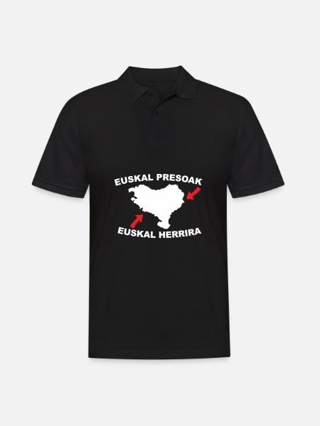 Euskal Presoak Euskal Herria Pays Basque - Polo Homme - noir