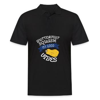 Fresh Farmers Market, Organic Butternut Squash My - Männer Poloshirt - Schwarz - Vorne - Kai (181cm)