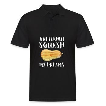 Fresh Farmers Market, Organic Butternut Squash My - Männer Poloshirt - Schwarz - Vorne - Kai (181cm)