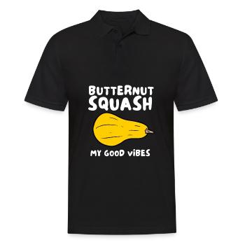 Fresh Farmers Market, Organic Butternut Squash My - Männer Poloshirt - Schwarz - Vorne - Kai (181cm)