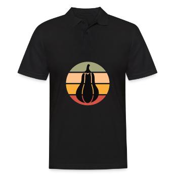 Fresh Farmers Market, Organic Butternut Squash My - Männer Poloshirt - Schwarz - Vorne - Kai (181cm)
