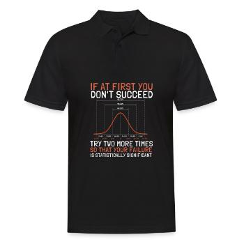 Normal Distribution Statistician Data Scientist - Männer Poloshirt - Schwarz - Vorne - Kai (181cm)